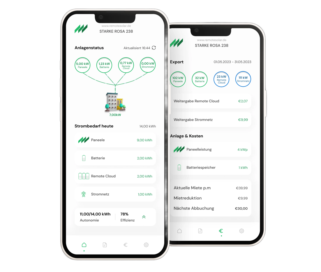 RemoteSolar App Screenshot